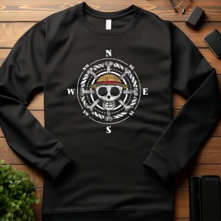 pirate compass sweatshirt