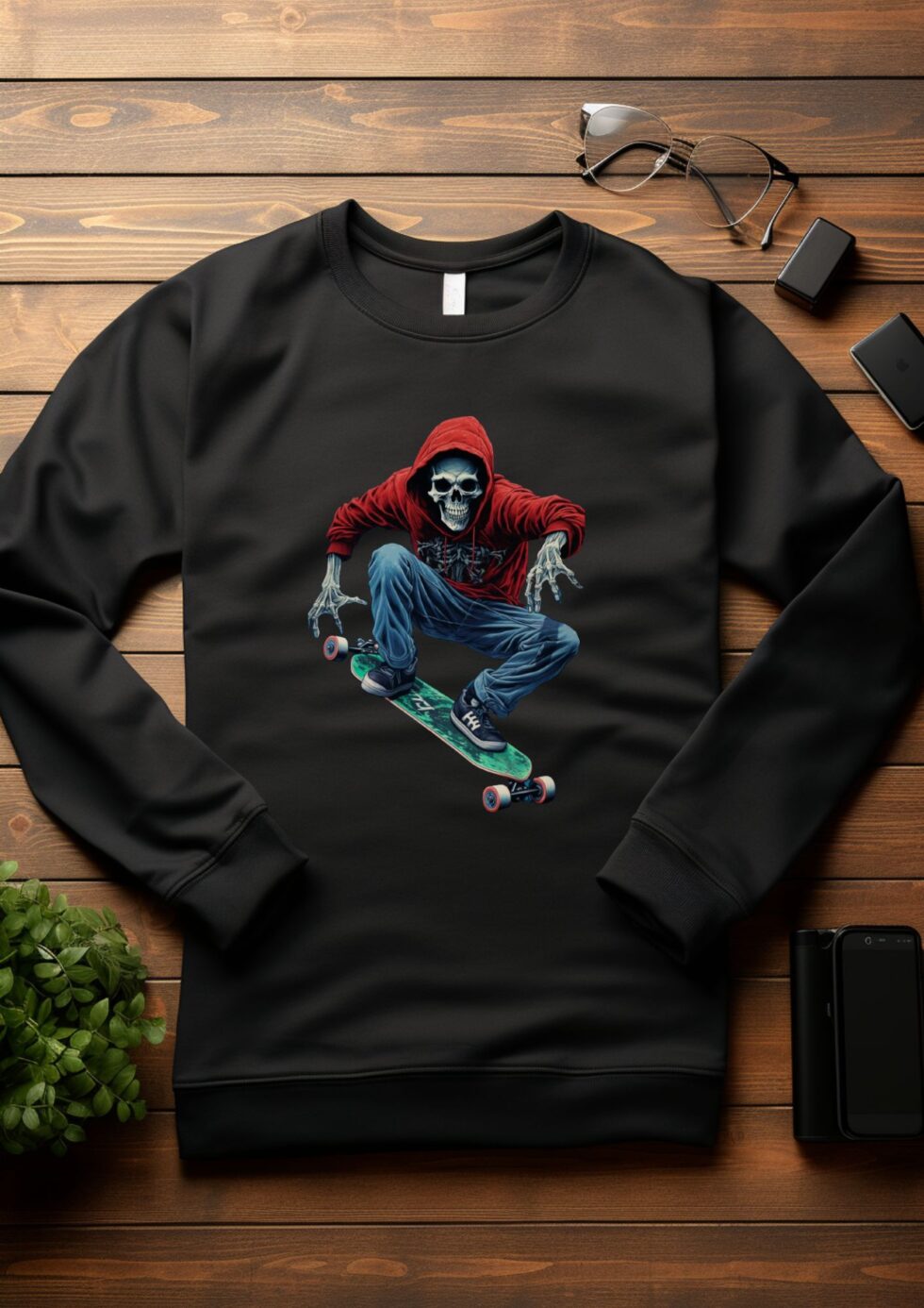 Skate zombie sweatshirt
