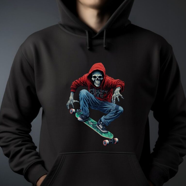 Zombie skate hood