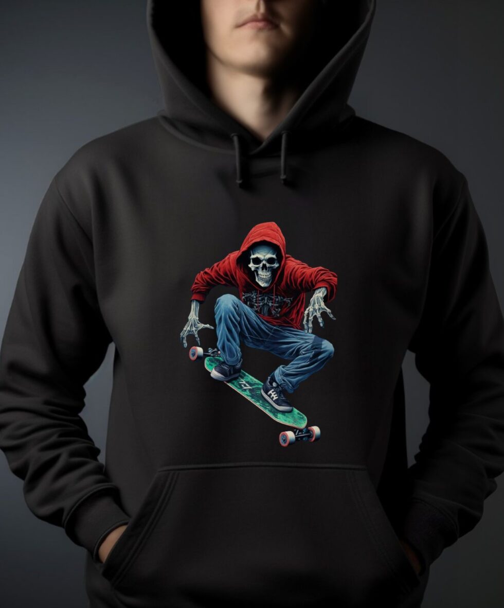 Zombie skate hood